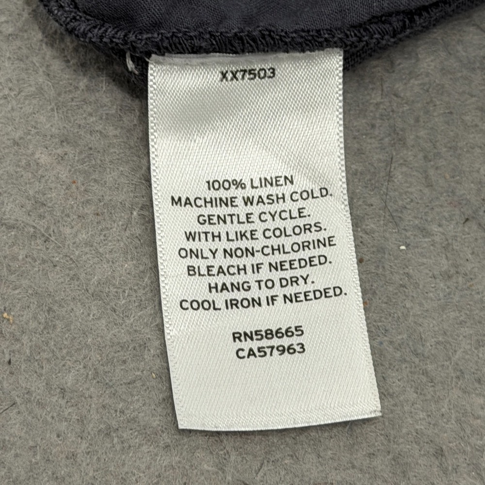 Caslon Pants Women S 100% Linen Jogger Lagenlook Coastal Beachy Minimalist Capri - Picture 9 of 11